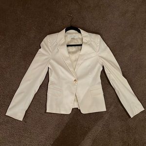 Vintage Zara White Blazer with Gold Buttons